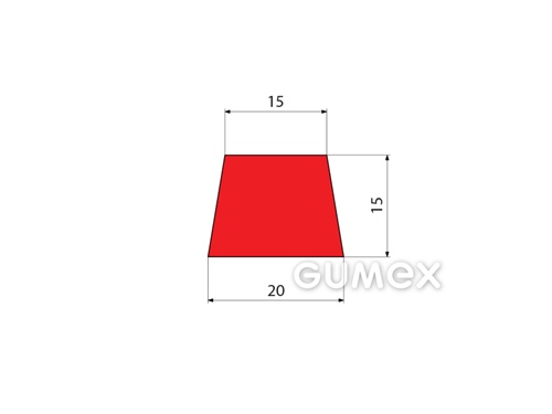GUMMIPROFILE TRAPEZFORM - NR - SBR